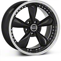 Black Bullitt Motorsport Wheel - 18x9 (87-93 5 Lug Conversion) - AmericanMuscle Wheels 10082