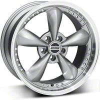 Anthracite Bullitt Motorsport Wheel - 18x9 (87-93 5 Lug Conversion) - AmericanMuscle Wheels 10117
