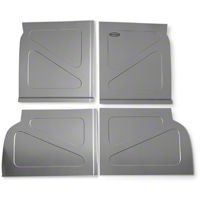 Scott Rod Fabrication Aluminum Rear Seat Delete Kit w/ Stock Filler Panel installed (94-04 All) - AM Interior NRSD-WP