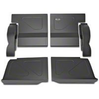 Scott Rod Fabrication Aluminum Rear Seat Delete Kit - Black - Coupe (79-93 All) - AM Interior FRSD-C CA