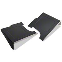 Scott Rod Fabrication Aluminum Trunk Side Panel Covers - Black - Coupe (94-04 All) - AM Interior NTSB-14 CA