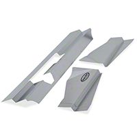 Scott Rob Fabrication Aluminum Radiator Cover w/ Latch Cutout (87-93 All) - Scott Rod Fabrication FRTBC-10L