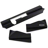 Scott Rob Fabrication Aluminum Radiator Cover w/ Latch Cutout - Black (87-93 All) - Scott Rod Fabrication FRTBC-10CAL