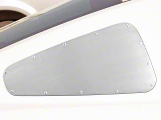 Mustang Brushed Aluminum Exterior Quarter Window Covers (05-09)