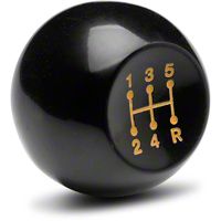 Classic 5-Speed Shift Knob - Black (85-93 All) - AM Restoration E5ZZ-7213-T5