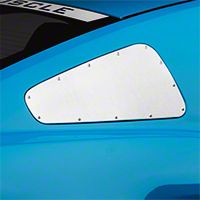 Scott Drake Window Covers w/Rivets - Brushed (10-14 All) - AM Exterior AR3Z-29796/7-R