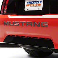 Black Steel Bumper Insert Letters (99-04 GT, V6, Mach 1; 99 Cobra)