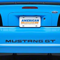 Black Steel Bumper Insert Letters (94-98 GT, V6; 94-95 Cobra)