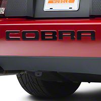 Black Steel Bumper Insert Letters (96-98 Cobra; 01 Cobra)