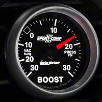 Auto Meter Sport Comp II Boost/Vac Gauge - 30psi Mechanical (79-14 All) - Auto Meter 3603