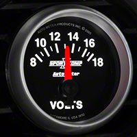 Auto Meter Sport Comp II Voltmeter Gauge - Electric (79-14 All) - Auto Meter 3692