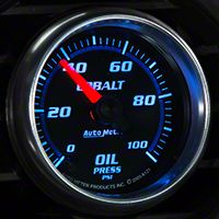 Auto Meter Cobalt Oil Pressure Gauge - Mechanical (79-14 All) - Auto Meter 6121