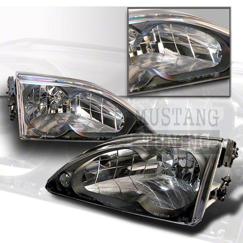 Mustang Headlights with Black housing (94-98)