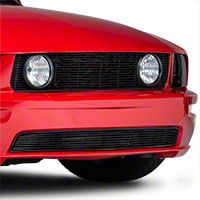 Black Pony Delete Billet Grille - Upper (05-09 GT) - Modern Billet GRL-05-GT-NPC-BLK