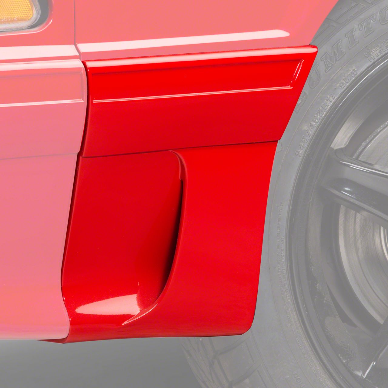 LH Fender Molding w/ Side Scoop - Front (91-93 GT) - AM Restoration F1ZZ-16163-B