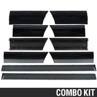 LX Side Body Molding - 10 Piece Kit (87-90 LX) - AM Restoration E7ZZ-16038||E7ZZ-16039||E7ZZ-16068||E7ZZ-16069||E7ZZ-6129038||E7ZZ-6129039||E7ZZ-6129076||E7ZZ-6129077||E7ZZ-6120938-LX||E7ZZ-6120939-LX