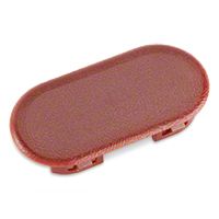 Center Console Oval Access Plug - Red (87-93 All) - AM Restoration E7ZZ-6104762-R
