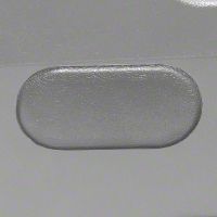 Center Console Oval Access Plug - Gray (87-93 All) - AM Restoration E7ZZ-6104762-G