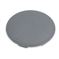 Center Console Round Access Plug - Gray (87-93 All) - AM Restoration E7ZZ-6104760-G