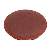 Center Console Round Access Plug - Red (87-93 All) - AM Restoration E7ZZ-6104760-R