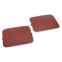 Hatchback Shock Access Covers - Red (87-89 All) - AM Restoration E7ZZ-6131228-R