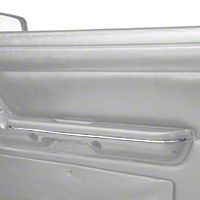 Chrome Arm Rest Accent Trim - Pair (87-93 All) - AM Restoration E7ZZ-6124150