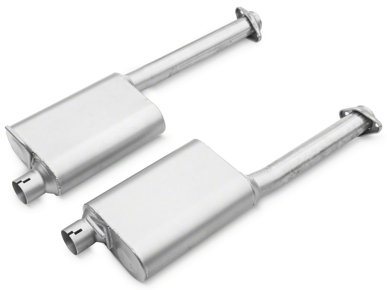 Flowmaster American Thunder Catback Dual Dump Exhaust - Stainless Steel (86-98 GT, Cobra) - Flowmaster 817574