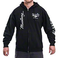 The Legend Lives Zip-Up Hoodie - Black - AM Accessories MUS-9S3-CLG2-BLK