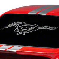 Running Pony Window Decal - Frosted (79-93 All)