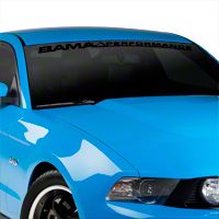 Bama Performance Windshield Banner - Black (79-14 All) - AmericanMuscle Graphics 26173