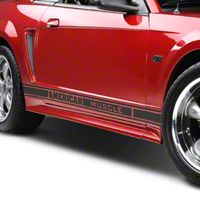 Matte Black Rocker Stripes w/ American Muscle (79-14 All) - AmericanMuscle Graphics 26182