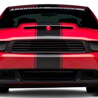 Matte Black Super Snake Style Stripe Kit (79-14 All) - AmericanMuscle Graphics 26186