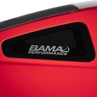 Bama Performance Quarter Window Decal - Frosted (79-14 All) - AmericanMuscle Graphics 26191
