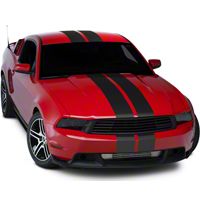 Matte Black Lemans Stripes - 8in (79-14 All) - AmericanMuscle Graphics 26203
