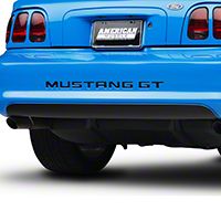 Matte Black Lower Rear Valance Decal (94-98 GT, V6, Cobra) - AmericanMuscle Graphics 26278