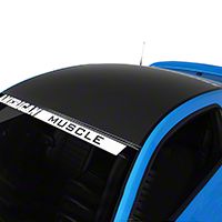 Matte Black Boss Style Roof Decal (05-14 All) - AmericanMuscle Graphics 26280