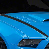 Matte Black Hood Accent Decal (13-14 All) - AmericanMuscle Graphics 26283