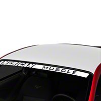 White Boss Style Roof Decal (94-04 All) - AmericanMuscle Graphics 26305