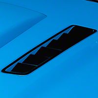 Hood Vent Accent Decal - Black (13-14 All) - AmericanMuscle Graphics 26309