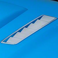Hood Vent Accent Decal - Chrome (13-14 All) - AmericanMuscle Graphics 26314