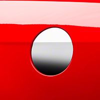Fuel Door Cover Decal - Chrome (10-14 All) - AmericanMuscle Graphics 26315