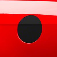 Fuel Door Cover Decal - Matte Black (10-14 All) - AmericanMuscle Graphics 26316