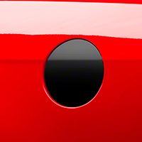 Fuel Door Cover Decal - Gloss Black (10-14 All) - AmericanMuscle Graphics 26317