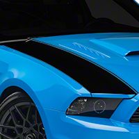 Black Outer Hood Stripes (13-14 All) - AmericanMuscle Graphics 26325