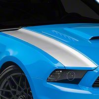 Silver Outer Hood Stripes (13-14 All) - AmericanMuscle Graphics 26327