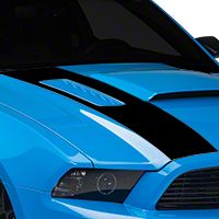 Black Inner Hood Stripes (13-14 All) - AmericanMuscle Graphics 26333