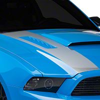 Silver Inner Hood Stripes (13-14 All) - AmericanMuscle Graphics 26335