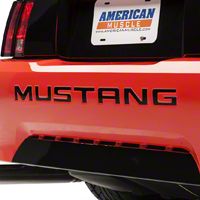 Black Vinyl Bumper Insert Letters (99-04 GT, V6, Mach 1; 99 Cobra)