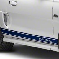 Blue Rocker Stripes w/ Mustang Lettering (94-04 All) - AmericanMuscle Graphics 26248