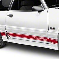Red Rocker Stripes w/ Mustang Lettering (79-93 All)